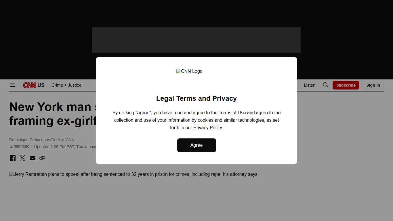 New York man sentenced for raping, then framing ex-girlfriend | CNN